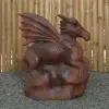 Product image 4 of the product “Dragon with leg lifted on the left made from suar wood, about 50cm Height ”